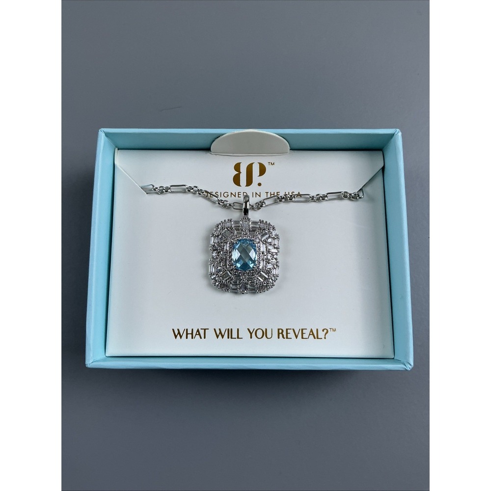 Bomb Party March 2026 Necklace, She's Timeless, Rhodium Plating New